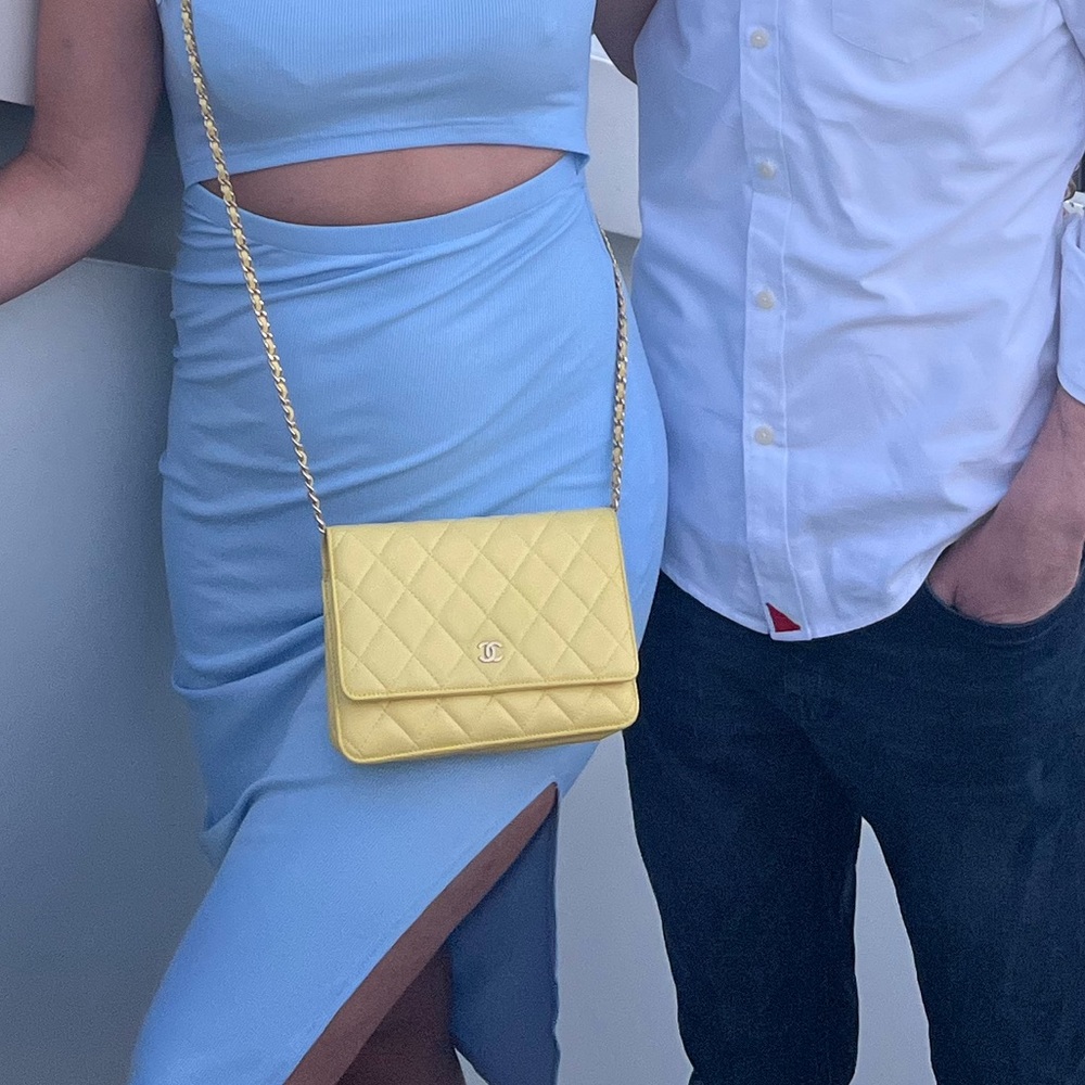 Chanel Lambskin Pastel Yellow Crossbody - Picture 10 of 10